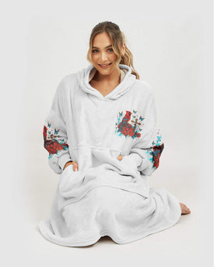 Trust Jesus In All Things Cardinal Sherpa Blanket Hoodie - Tlnz1411242