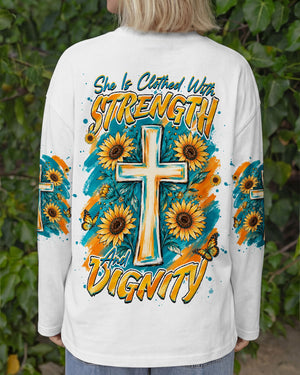 She Is Clothed With Strength Women's All Over Print Shirt - Tlhg1007263