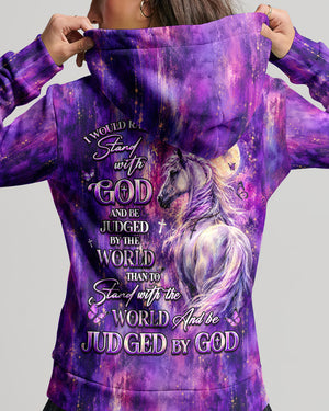 I Would Rather Stand With God Horse Women's All Over Print Shirt - Tlhg3006261
