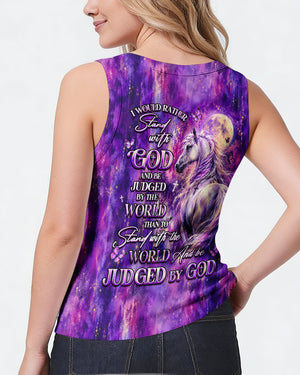 I Would Rather Stand With God Horse Women's All Over Print Shirt - Tlhg3006261