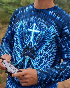 Warrior With Wings Swirl Men's All Over Print Shirt - Tlhn0903263