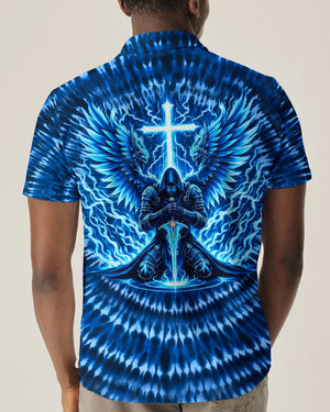 Warrior With Wings Swirl Men's All Over Print Shirt - Tlhn0903263