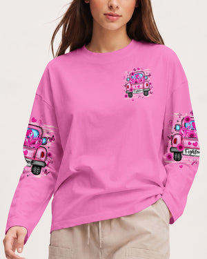 In October We Wear Pink Breast Cancer Awareness Women's All Over Print Shirt - Tlhn2407262