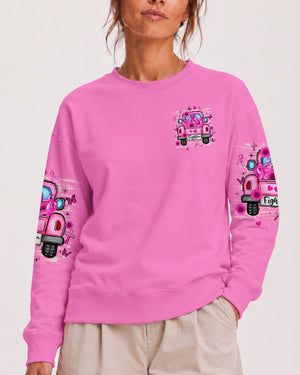 In October We Wear Pink Breast Cancer Awareness Women's All Over Print Shirt - Tlhn2407262