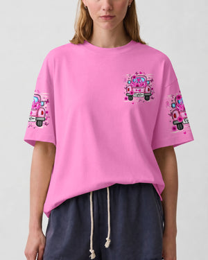 In October We Wear Pink Breast Cancer Awareness Women's All Over Print Shirt - Tlhn2407262