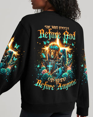She Who Kneels Before God Lion Warrior Women's All Over Print Shirt - Tlno0102244