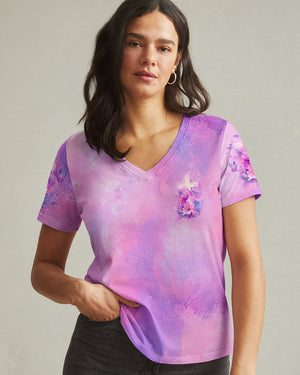I Believe In God Flower Cross Women's All Over Print Shirt - Tlno0312243