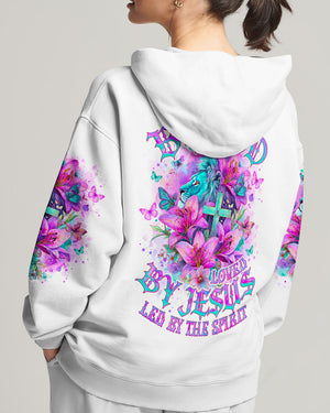 Blessed By God Loved By Jesus Lion Lilies Women's All Over Print Shirt - Tlno0410251
