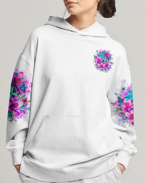 Blessed By God Loved By Jesus Lion Lilies Women's All Over Print Shirt - Tlno0410251