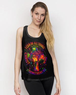 I Can Do All Things Through Christ Neon Jesus Cross Women's All Over Print - Tlno0605262