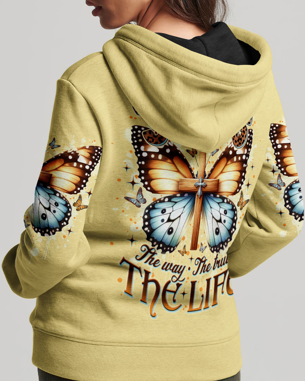 Jesus The Way The Truth The Life Butterfly Women's All Over Print Shirt - Tlno0712242