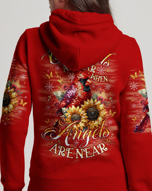 Cardinals Appear When Angels Are Near Women's All Over Print Shirt - Tlno0910251