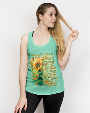 God Says You Are Sunflower Women's All Over Print Shirt - Tlno1103243