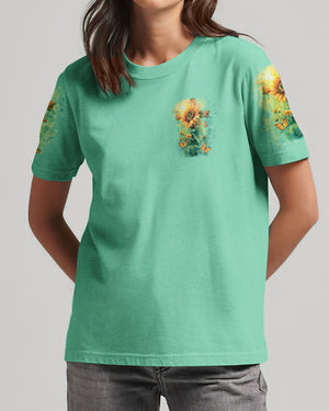 God Says You Are Sunflower Women's All Over Print Shirt - Tlno1103243