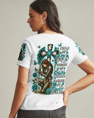 A Child Of God A Woman Of Faith Warrior Women's All Over Print Shirt - Tlno1109251