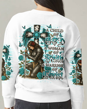 A Child Of God A Woman Of Faith Warrior Women's All Over Print Shirt - Tlno1109251