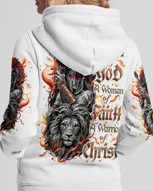 A Child Of God A Woman Of Faith Warrior Lion Women's All Over Print Shirt - Tlno1112244