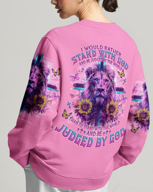 I Would Rather Stand With God Lion Women's All Over Print Shirt - Tlno1304244