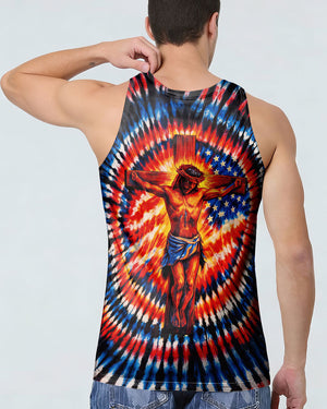Jesus On The Cross Swirl Men's All Over Print Shirt - Tlno1703261