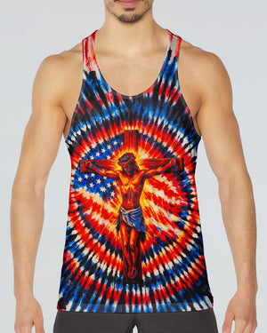 Jesus On The Cross Swirl Men's All Over Print Shirt - Tlno1703261