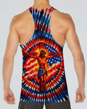 Jesus On The Cross Swirl Men's All Over Print Shirt - Tlno1703261