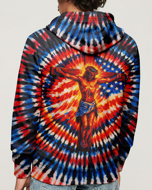 Jesus On The Cross Swirl Men's All Over Print Shirt - Tlno1703261