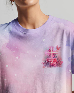 Faith Hope Love Cross Rose Women's All Over Print Shirt - Tlno1803243