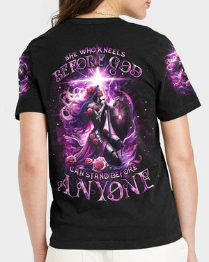 She Who Kneels Before God Warrior Women's All Over Print Shirt - Tlno1901243