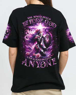 She Who Kneels Before God Warrior Women's All Over Print Shirt - Tlno1901243