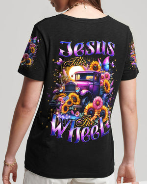 Jesus Take The Wheel Women's All Over Print Shirt - Tlno1902242