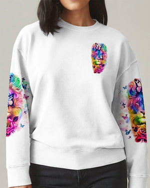 When Butterflies Appear Angels Are Near Lion Women's All Over Print Shirt - Tlno1902252