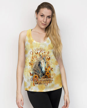 I Believe In God Horse Women's All Over Print Shirt - Tlno2301243
