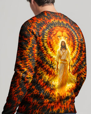 Jesus And Lion Swirl Men's All Over Print Shirt - Tlno2503261