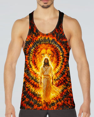 Jesus And Lion Swirl Men's All Over Print Shirt - Tlno2503261