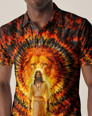 Jesus And Lion Swirl Men's All Over Print Shirt - Tlno2503261