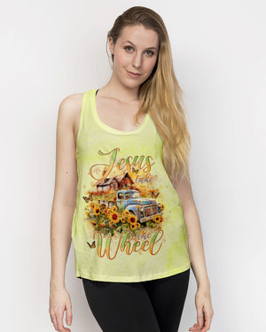 Jesus Take The Wheel Farm Truck Women's All Over Print Shirt - Tlno2504245