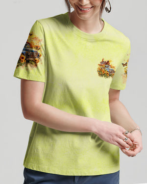 Jesus Take The Wheel Farm Truck Women's All Over Print Shirt - Tlno2504245