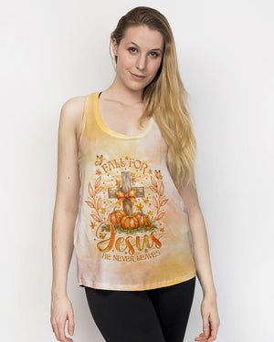 Fall For Jesus He Never Leaves Women's All Over Print Shirt - Tlno2507241