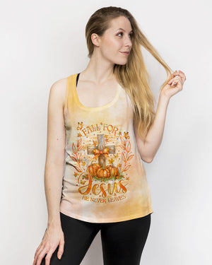 Fall For Jesus He Never Leaves Women's All Over Print Shirt - Tlno2507241