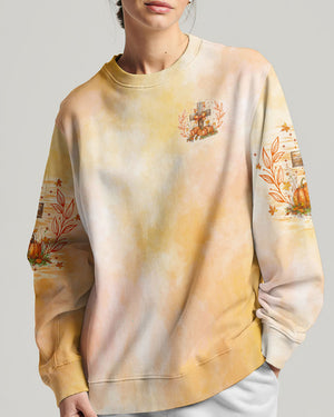 Fall For Jesus He Never Leaves Women's All Over Print Shirt - Tlno2507241