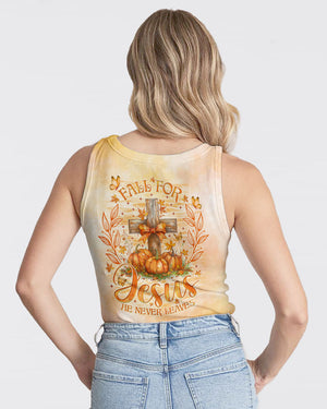 Fall For Jesus He Never Leaves Women's All Over Print Shirt - Tlno2507241