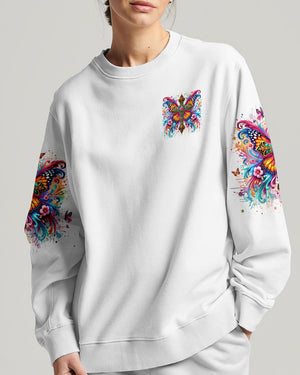I Can Do All Things Cross Butterfly Women's All Over Print Shirt - Tlno2509243