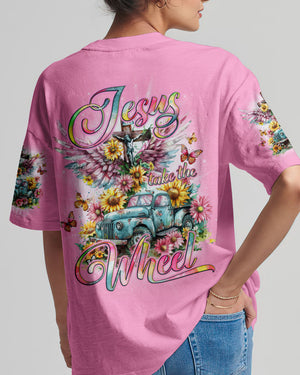 Jesus Take The Wheel Women's All Over Print Shirt - Tlno2603243