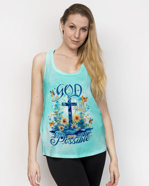 With God All Things Are Possible Women's All Over Print Shirt - Tlno2604244