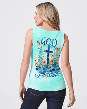 With God All Things Are Possible Women's All Over Print Shirt - Tlno2604244