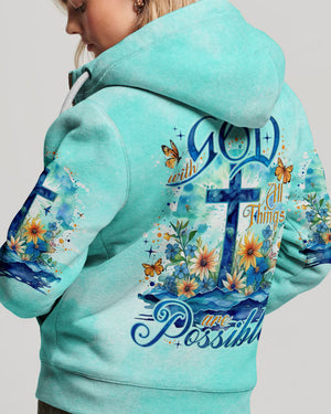 With God All Things Are Possible Women's All Over Print Shirt - Tlno2604244