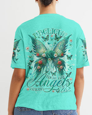 I Believe There Are Angels Among Us Wings Women's All Over Print Shirt - Tlno2903242