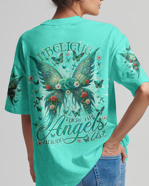 I Believe There Are Angels Among Us Wings Women's All Over Print Shirt - Tlno2903242