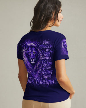 Jesus Dropped The Charges Lion Women's All Over Print Shirt - Tlno3112243