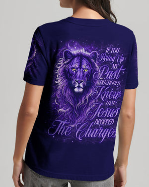 Jesus Dropped The Charges Lion Women's All Over Print Shirt - Tlno3112243